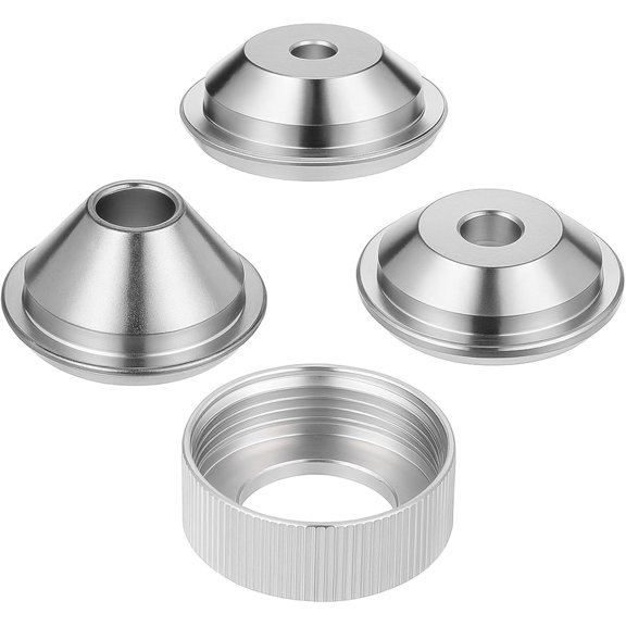 4 PCS Texture Sprayer Orifice Tip Set, 3 Nozzle Tips 1 Threaded Collar Drywall Wall Painting Sprayer Nozzle Tips Set Drywall Texture Hopper GunOrifice Sets for Air Hopper Spray(3/16",1/4",5/16")