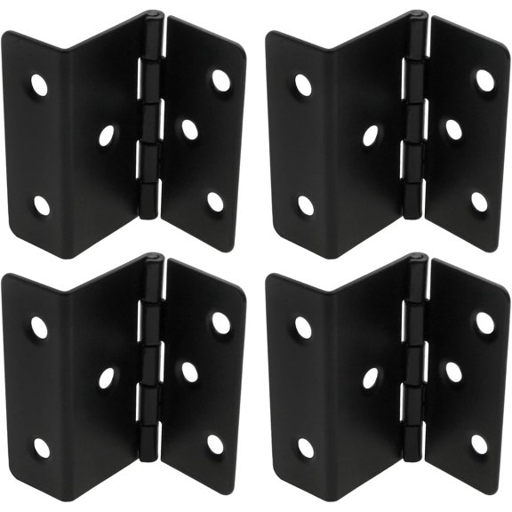 4 PCS Three Fold Retro Hinge Chest Hinges Hardware Three Fold Hinges Three Fold Vintage Box Hardware (with Screws) for Doors Cabinets Furniture Jewelry Boxes Vintage Jewelry Boxes
