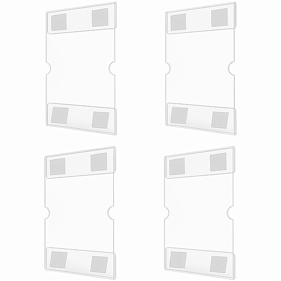 4 PCS Transparent Acrylic Wall Frames for 4x6 Inch Photos and Art