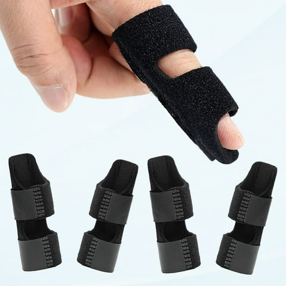 4 PCS Trigger Finger Splints / Brace for Knuckle Immobilization, Fracture Protector and Direct Arthritis Relief, Pain Relief, Seizure Index, Median Ring