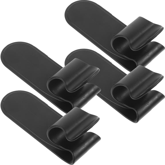 UKCOCO 4Pcs Car Hanger Umbrella Holder with Adhesive for Car Trunk Storage Easy Organize Black