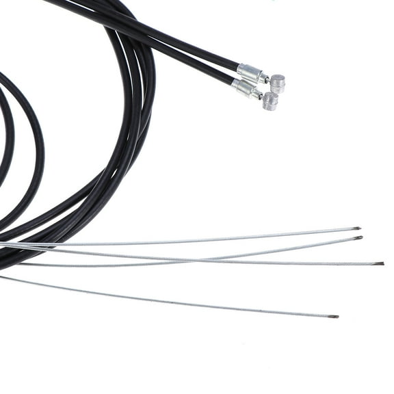 Bike Brake Cable Kit with Sturdy Aluminum and Plastic for and Road Bikes Black 4 Pieces