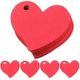 thumbnail image 1 of 4 PCS Valentine's Day Heart Tags Gift Labels Romantic Decor Stickers Wrapping Paper Red, 1 of 8
