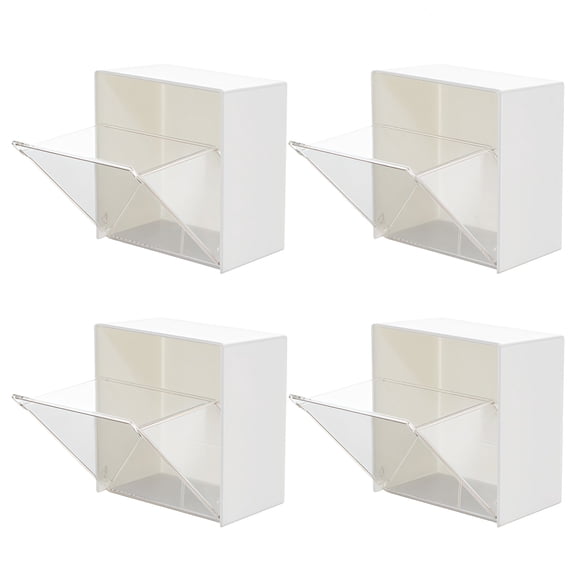 4 PCS Wall Hanging Flip Cover Storage Boxes - Functional Home Organizer