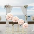 thumbnail image 1 of 4 PCS Wedding Flower Stand Gold Column Floor Metal Flower Backdrop Stand, 1 of 12