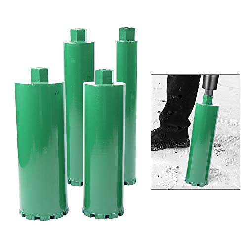 4 PCS Wet Diamond Core Drill Bit Size 2" 3" 4" 6" Wet Drill Core Bits Set for Hard Concrete Brick and Block Green Premium Series Drill$$Tools & Hardware Other