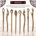 thumbnail image 1 of 4 PCS Wooden Hair Sticks Japanese Hair Chopstick for Women Bun Maker, Chinese Chopstick Hair Pins for Women Long Hair, 1 of 6