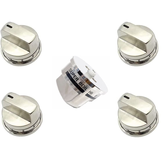 4 PCs EBZ37189611 + 1 PCs EBZ37189609 compatible with LG Range Burner Knob