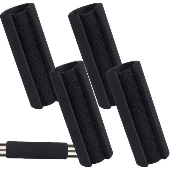 4 PCs Handle Grips NBR Rubber Foam Grip Wrap Soft Buffer Tube Cover Pad Handle Covers for DIY Fitness Home Garden Bicycle Exercise Equipment Handlebar Replacement Rollator Handle 4.1 Inch