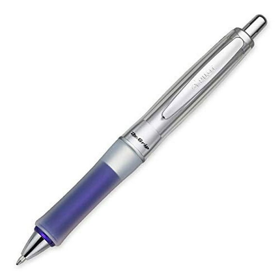 4 PENS: Pilot Dr. Grip Center of Gravity Retractable Ballpoint Pen, Medium Point, Blue Barrel with Black Ink (36181)