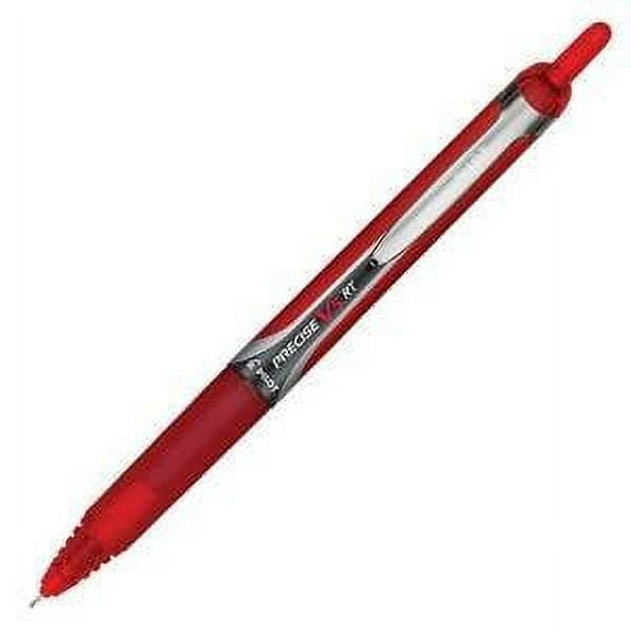 4 PENS: Pilot Precise V5 Retractable Red Pens, (26064)