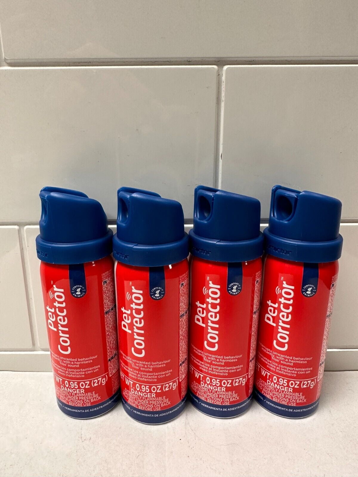 4Pack Pet Corrector Dog Training Bottles, 30ml Each