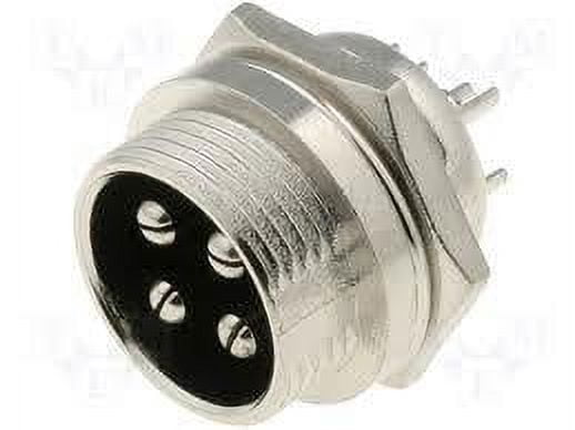 4 PIN PANEL MOUNT CB MICROPHONE CONNECTOR: TV Accessories - Walmart.com
