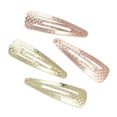 thumbnail image 1 of Metal Textured Snap Clips, 4 pack, 1 of 4