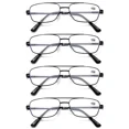 thumbnail image 1 of 4 PK Mens Retro Aviator Reading Glasses Metal Frame Blue Light Blocking Readers, 1 of 11
