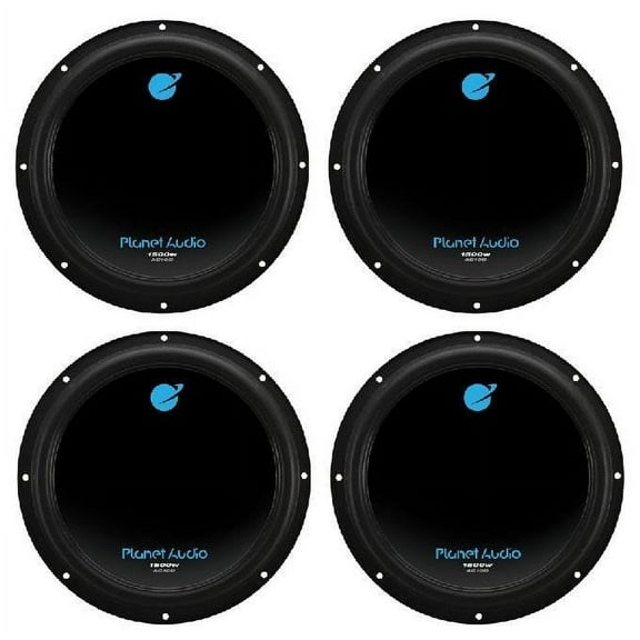 4) PLANET AUDIO AC10D 10" 6000W Power Car Audio Subwoofers Power Subs Woofers