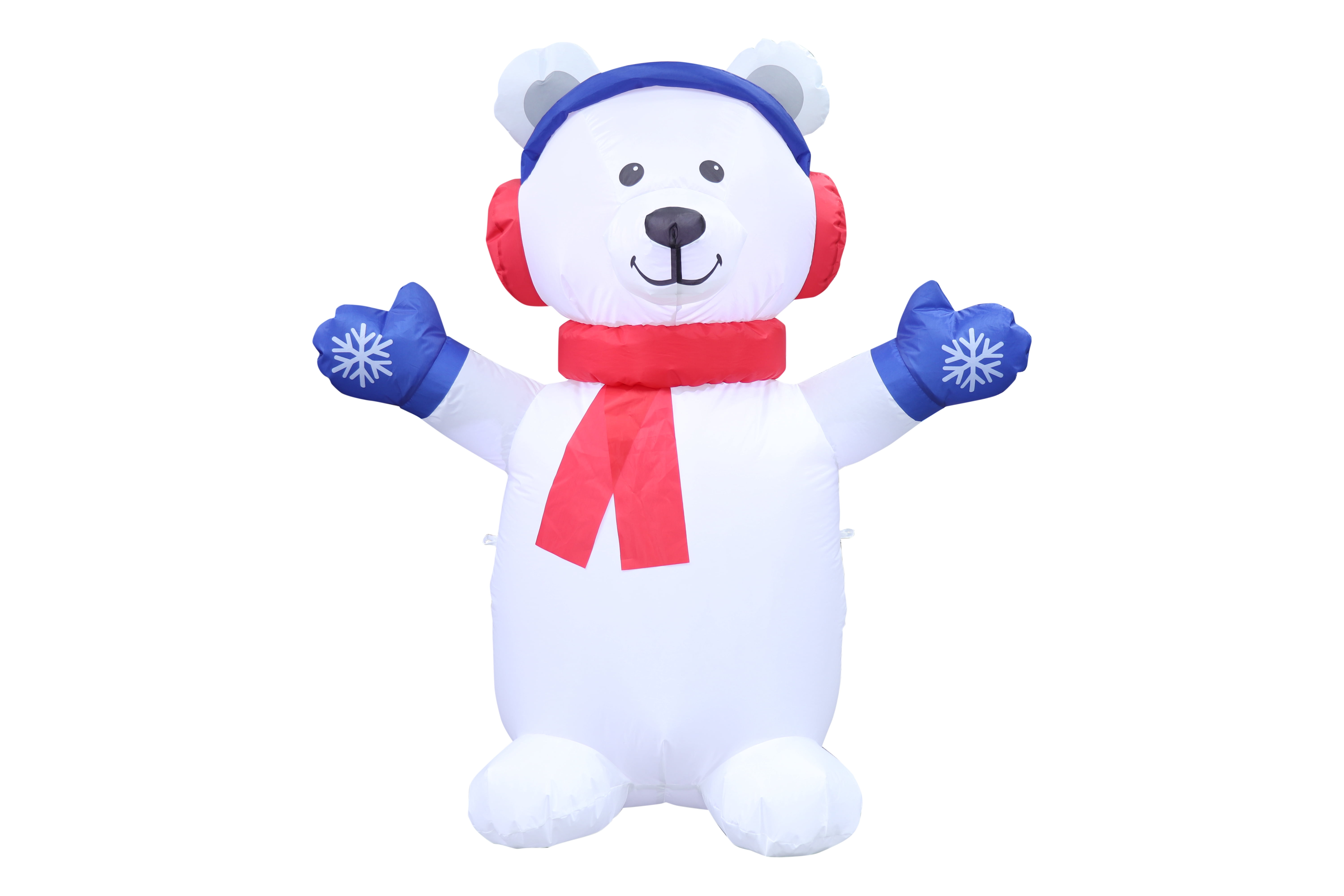 4 ft Baby Polar Bear Christmas Airblown Yard Inflatable, White, by ...