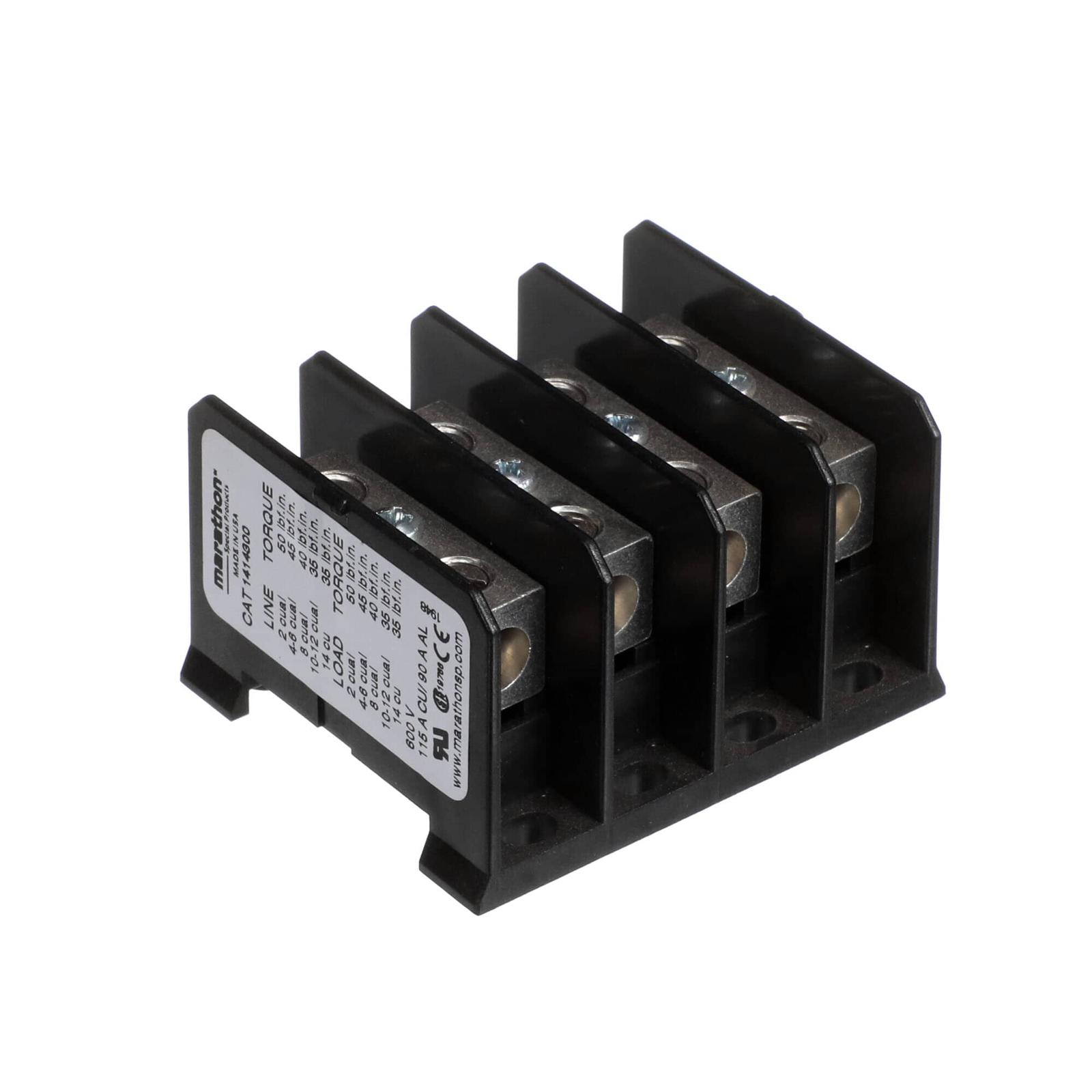 4 POLE 600V TERMINAL BLOCK 500205 - Genuine OEM Replacement Part