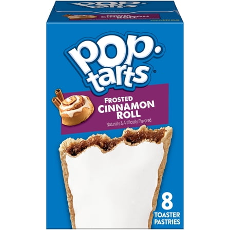 Pop-Tarts Frosted Cinnamon Roll Toaster Pastries, Breakfast Foods, Shelf-Stable, 13.5 oz (8 Count)