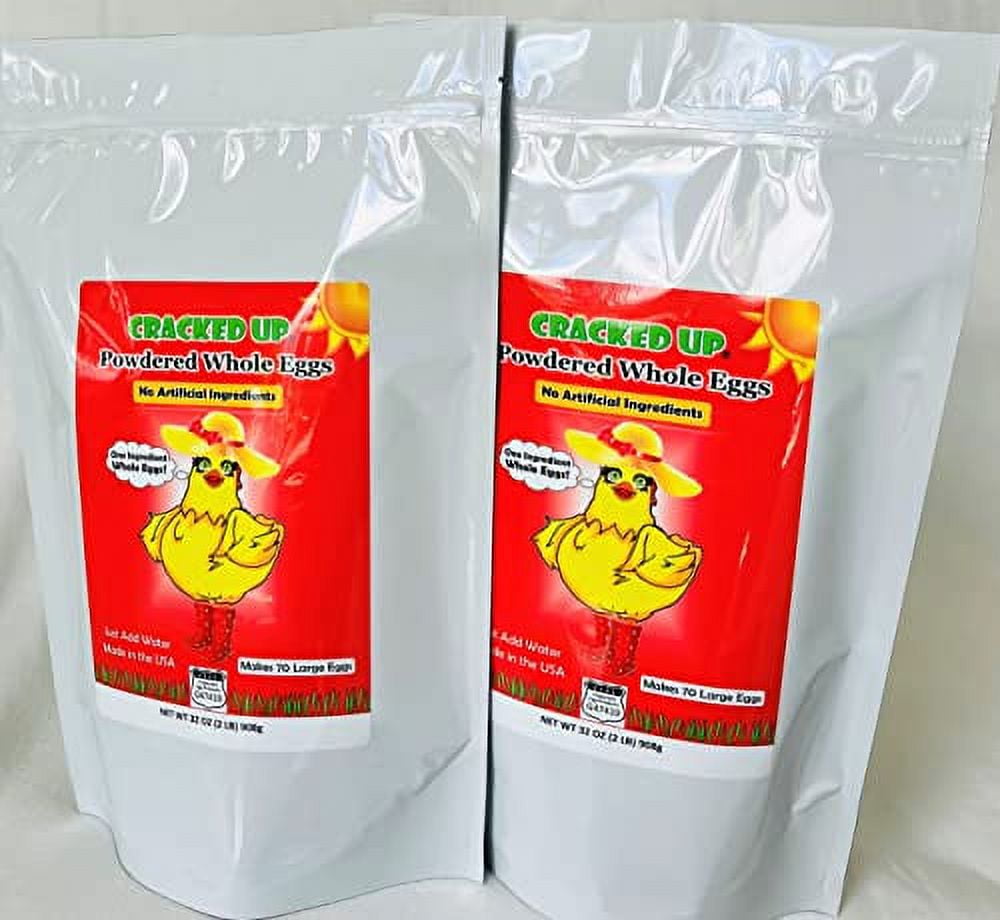 4 POUNDS (64 OZ) Whole Powdered Eggs, 2Pack, WHY PAY MORE? Freshest