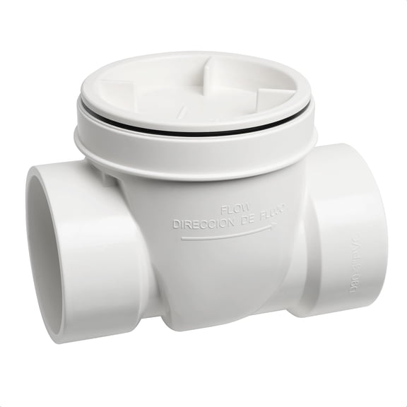 4" PVC Backwater Valve, 4 Inch Back Flow Preventer Valve, Backflow Water Valve Prevents Sewage Backflow