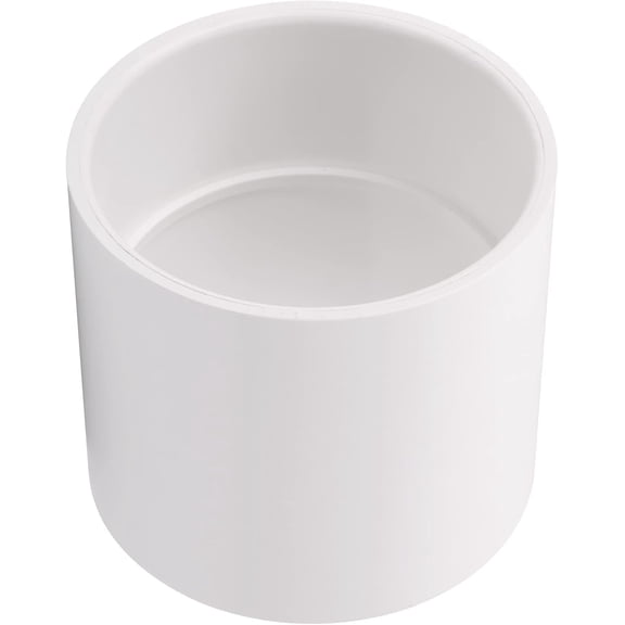4" PVC Pipe Coupling Adapter Fittings (Socket x Socket) Contractor Pack Schedule 40 Heavy Duty 4 Inch Slip Socket Connectors for DIY Shelf Garden Support Structure, White