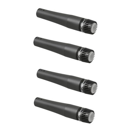 4) PYLE PRO PDMIC78 Professional Moving-Coil Dynamic Handheld Microphones Mic