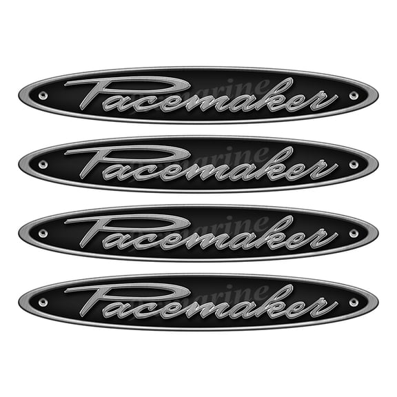 4 Pacemaker Yacht Stickers "3D Vinyl Replica" of originals - 10" long