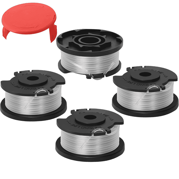 4 Pack 0.065" 16FT Weed Eater String Compatible with Hyper Tough HT-19-401-003-06 HT-19-401-003-07 20V Max Weed Wacker Replacement Trimmer Spool Line