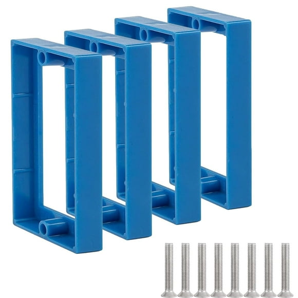 4-Pack 1/2" Single Gang Receptacle Outlet Box Extenders - Electrical Outlet Extender for Electrical Box and Electrical Outlet Switches - Electric Box - 1 Gang Electrical Box - Outlet Box