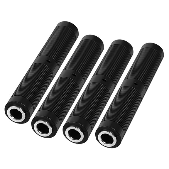 4 Pack 1/4 Inch TRS Female to Female Coupler, 6.35mm Jack Stereo Adapter Joiner,Amps, Pedals, Mixers, Patchbays