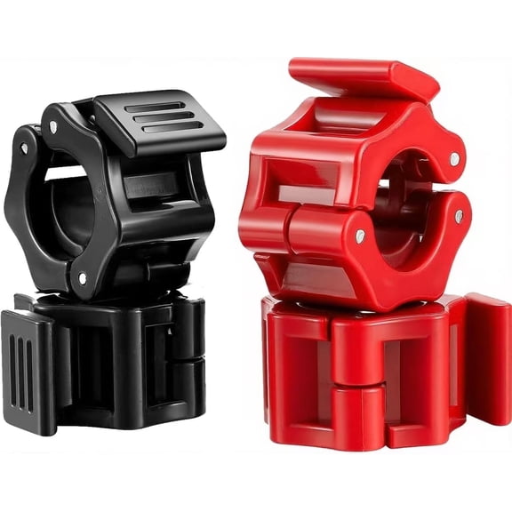 4 Pack 1 Inch Barbell Clamps Quick Release Non-Slip Collars for Weightlifting Strength Training Gym Fitness