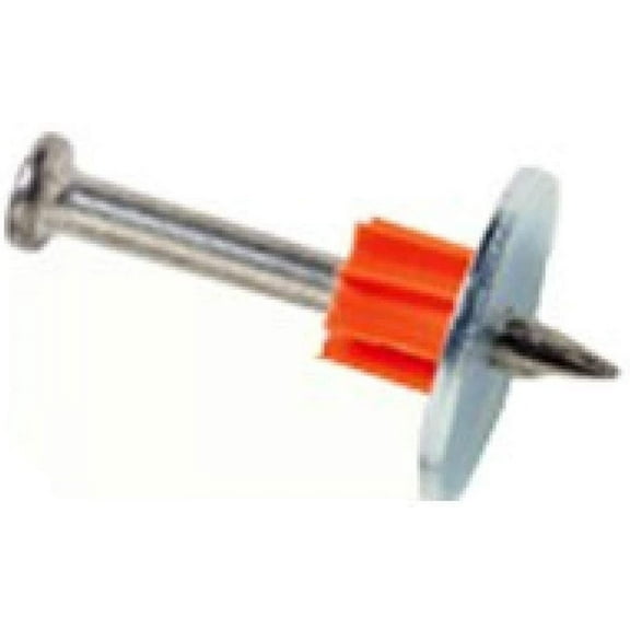 Ramset Powder Fastener Pin With Washer - For Concrete And Steel - 4 Pack, 1 In
