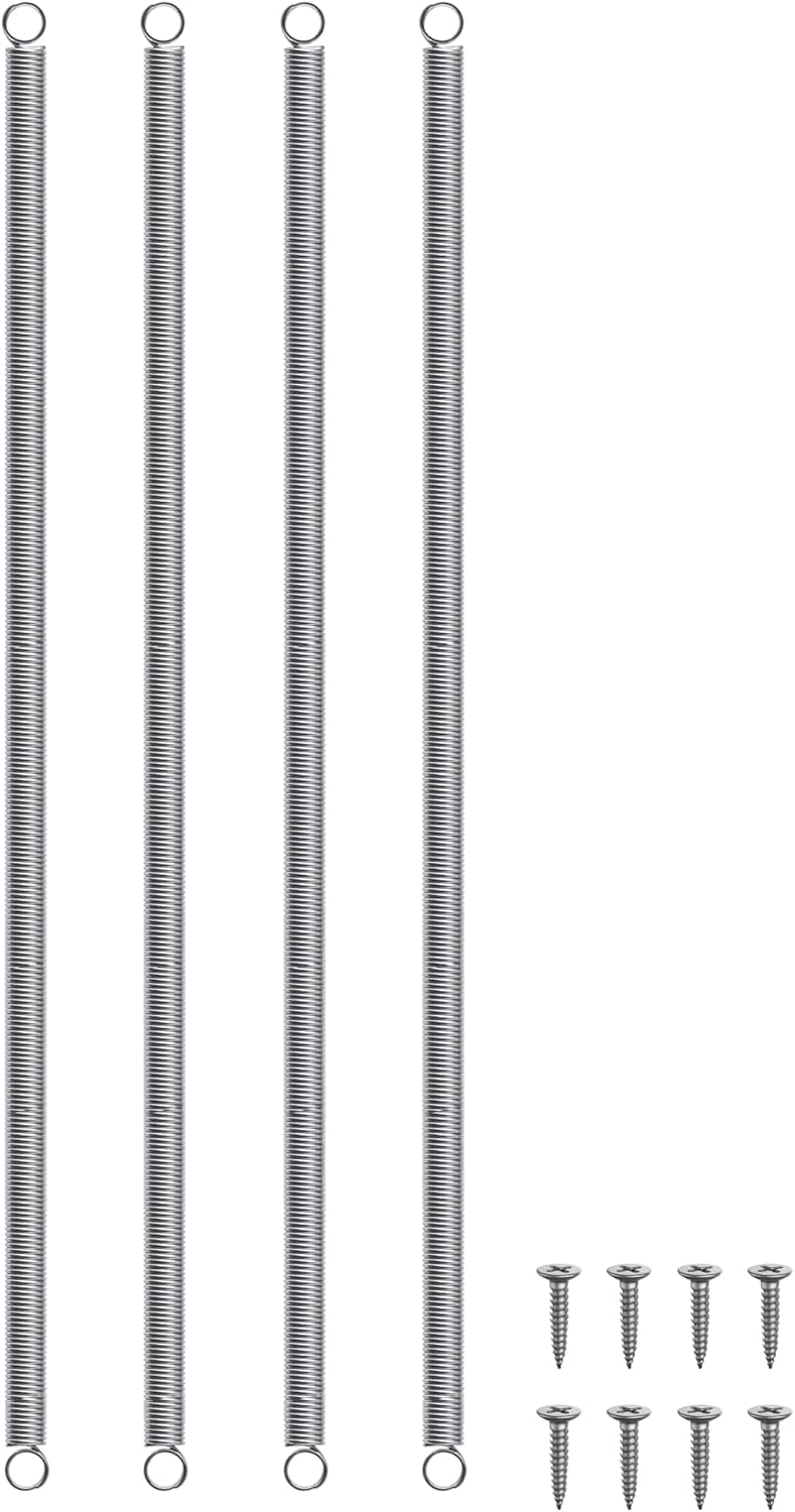 (4Pack) 1 ft Stainless Steel RV Screen Door Spring Closure Kit