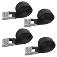 thumbnail image 1 of Mega Cargo Control 4 Pack 1" x 10 ft USA Heavy Duty 1" Endless Cam Buckle Cargo Lashing Strap for Motorcycle Bicycle,Black, 1 of 7