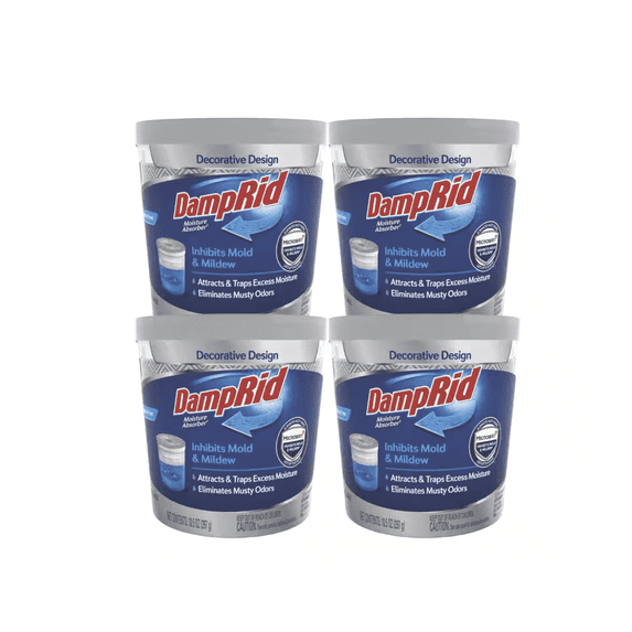 (4-Pack) 10.5 oz. Fragrance Free Refillable Moisture Absorber