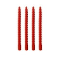 thumbnail image 1 of 4 Pack 10 Inch White Spiral Taper Candles for Home Decor and Religious Ceremonies, Unscented Dripless Twisted Candlesticks for Weddings Dinner Holiday Decoration Formal Events(Light Red), 1 of 6