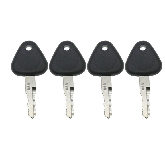 4 Pack 100# 888 Keys for SDLG Excavator and Heavy Equipment Ignition Key