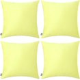 4Pack 100 Cotton Comfortable Solid Decorative Throw Pillow Case