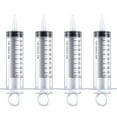 thumbnail image 1 of QiShi 4 Pack 100ml Syringes, Large Plastic Syringe for Scientific Labs and Liquid Dispensing Metric Multiple Uses, 1 of 6