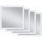 4-Pack 10x10 Inch Drywall Repair Patch Kit, Self-Adhesive Mesh with Aluminum Panels, Heavy-Duty Wall and Ceiling Hole Patch for Large Repairs