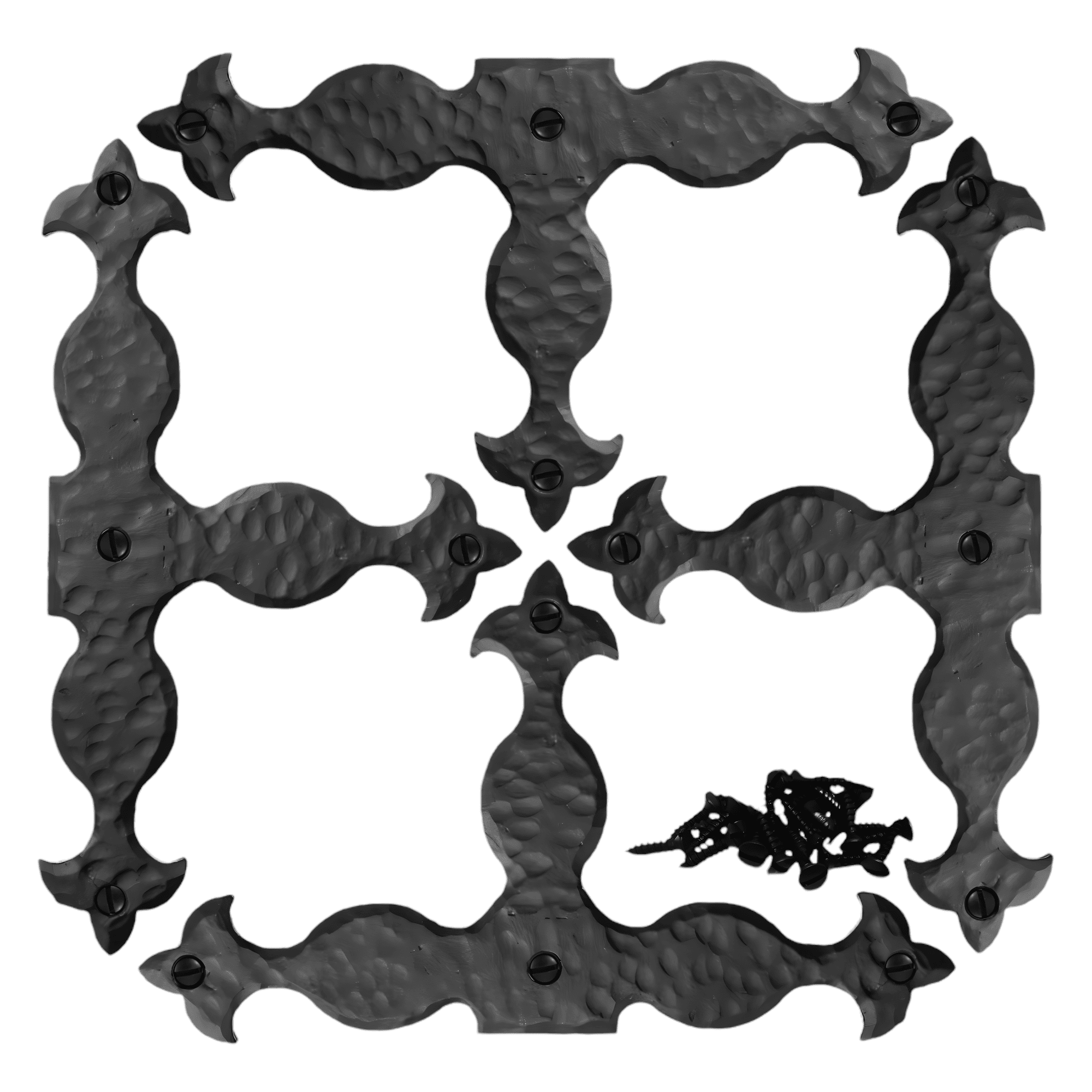 4 Pack 11 inch Decorative Corner Brackets Black T Bracket Decorative