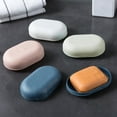 11x7cm Plastic Bar Soap Holder, Portable Travel Soap Container