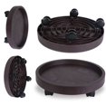 thumbnail image 1 of 4 Pack 12.8" Black Rolling Plant Stand with Caster TeqHome Round Movable Planter Dolly Tray Pallet Outdoor Indoor Tree Flower Stand Planter, 1 of 12