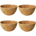 thumbnail image 1 of 3 Pack 12 Inch Coco Liners for Hanging Baskets Coconut Husk Plant Liners Natural Round Coco Coir Liner for Hanging Basket Flowers, 1 of 8