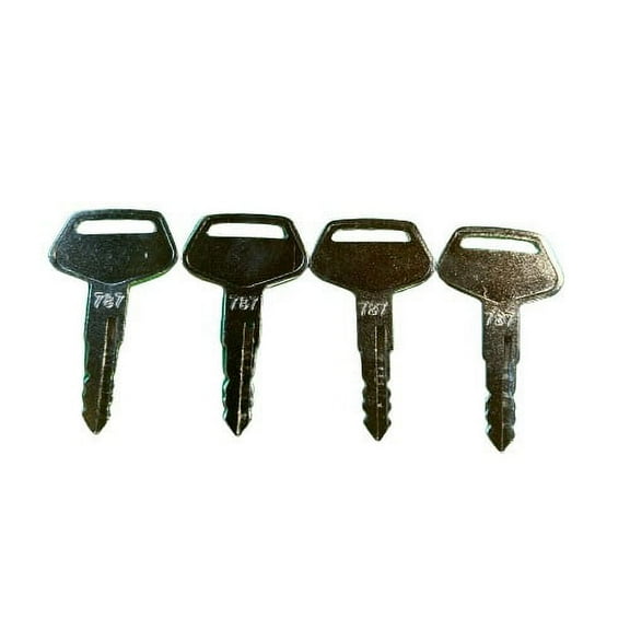 4 Pack 12# TR261434 787 646 648 Ignition Keys Fuel Cap Lock Fits for Komatsu, Kalmar ,Sakai Dressta
