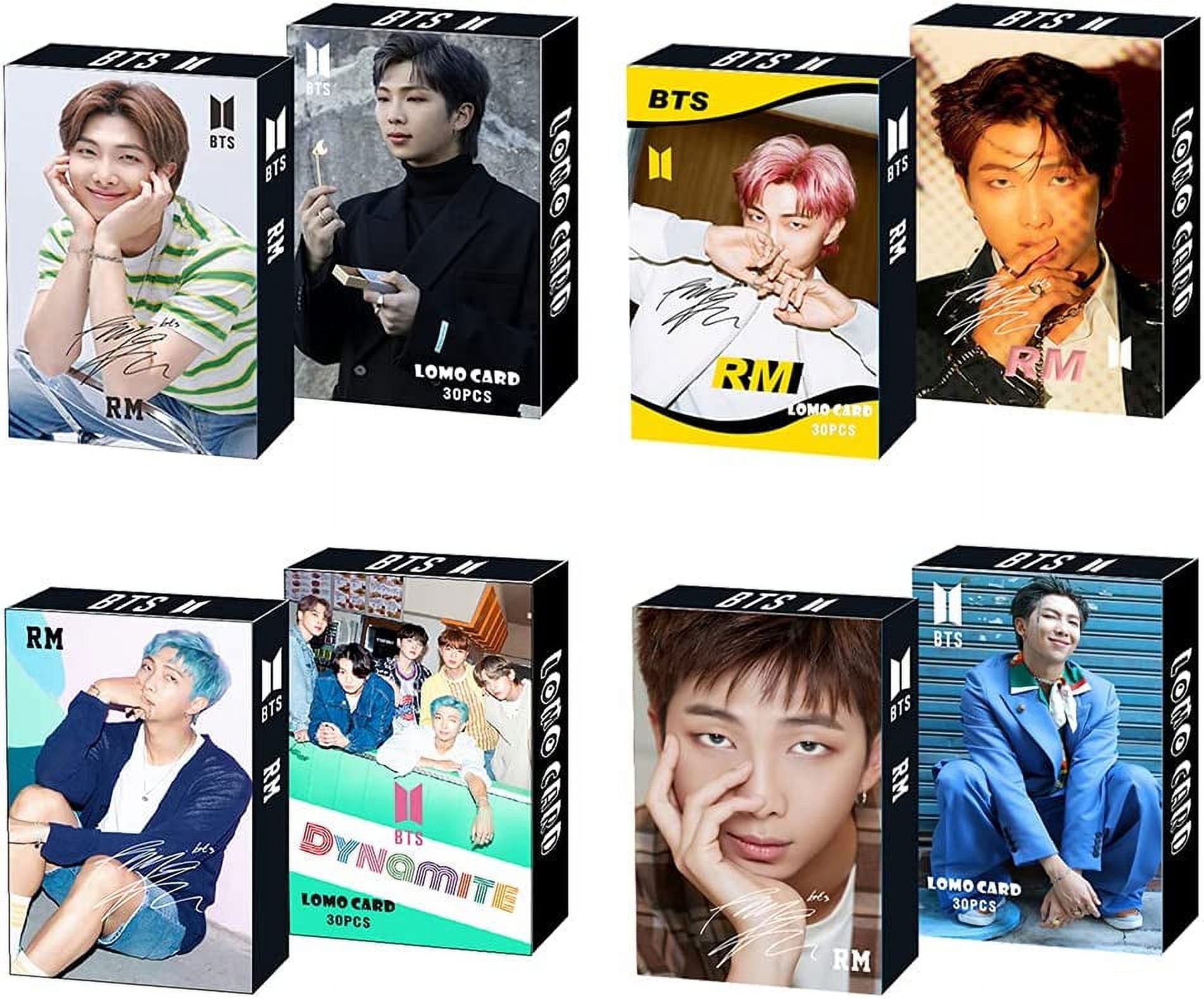 4 Pack/120 Pcs BTS RM Lomo Card KPOP Bangtan Boys Photocards