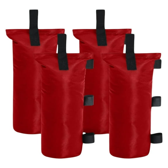 4-Pack 120LBS Canopy Weight Bags for Tents - Heavy Duty Leg Weights for Outdoor Canopy Stability, Gazebo & Trampoline Anchors (Sand Not Included)