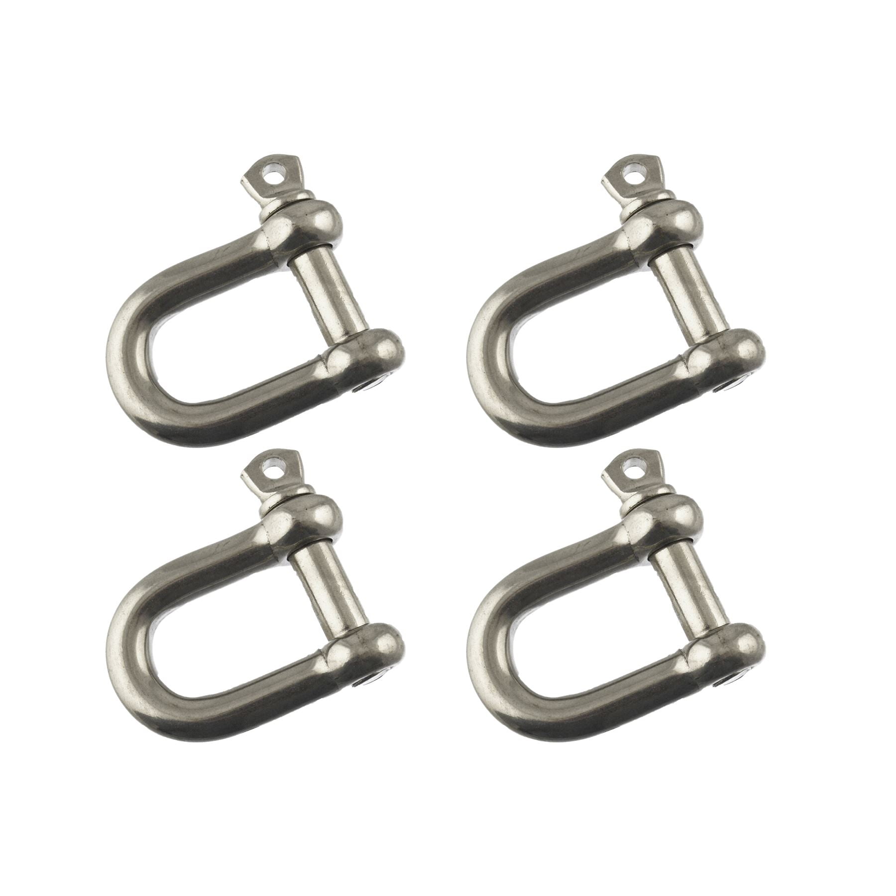 4 Pack 12mm Galvanised Steel D Shackle Dee Link Chandlery Lifting