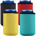 thumbnail image 1 of 4 Pack 12oz Slim Can Cooler Sleeves — 4mm Neoprene Insulated Can Covers, Non-Slip Grip, Stretch Fit for Standard Beer, Soda & Seltzer Cans, 1 of 6